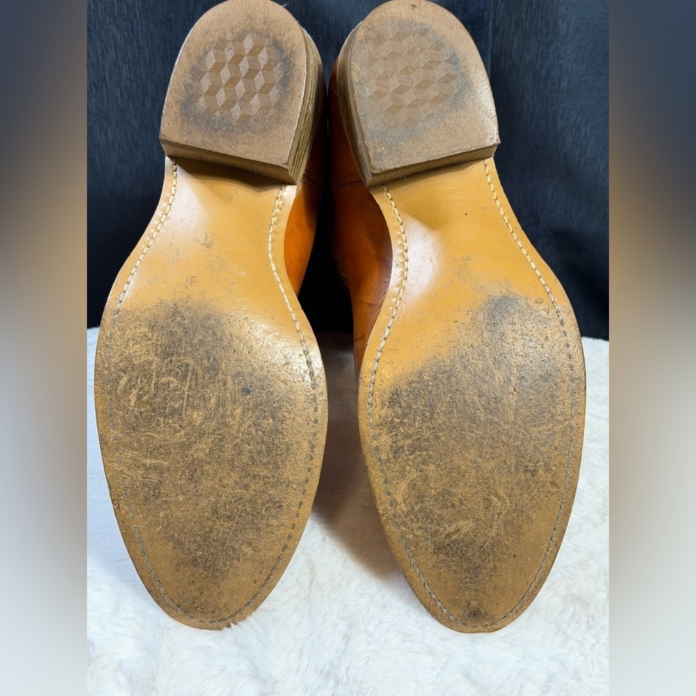 Dingo Classic Western Cowboy Boots – Made in USA Men’s Size 10.5 D – Tan Leather - Picture 9 of 9